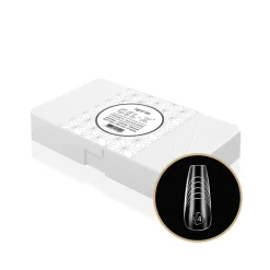 Apres French Manicure Gel-X Tips - Natural Coffin Medium (330 pcs)