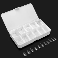 Apres French Manicure Gel-X Tips - Sculpted Stiletto Long (330 pcs)