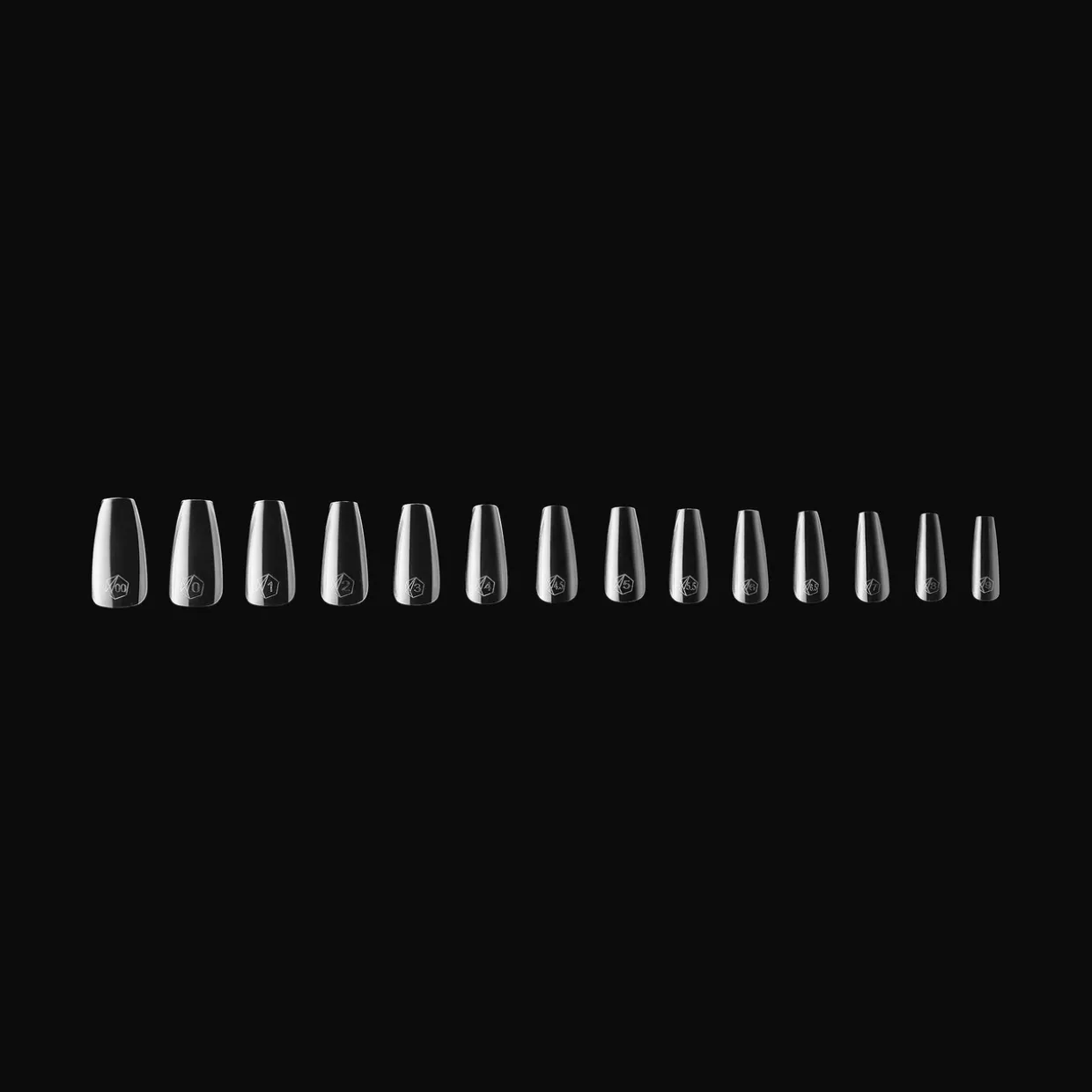 Apres Gel-X Natural Coffin Medium Box of Tips 2.0, 600 pcs.