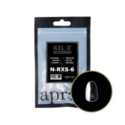 Apres Gel-X Refill Tips Natural Round Extra Short - Size 06, 50 pcs.