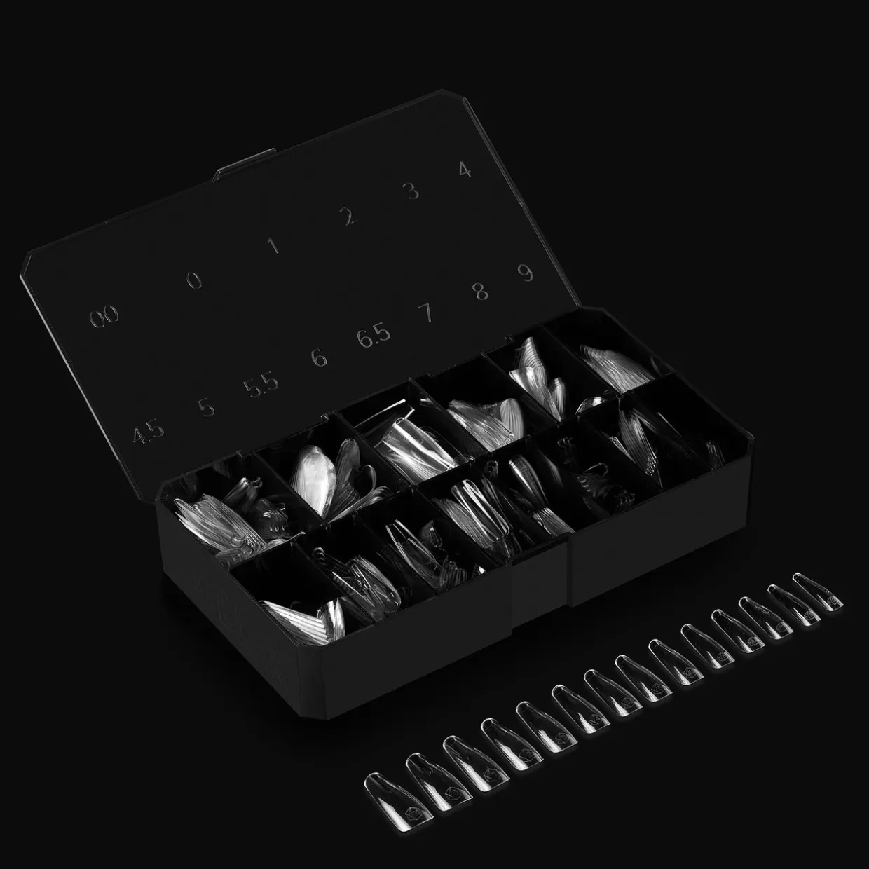 Apres Gel-X Sculpted Coffin Long Box of Tips 2.0, 600 pcs.