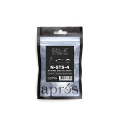 Apres Individual Tips - Natural Stiletto Short #4
