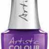 Artistic Nail Design "Got My Attention", Colour Gloss Soak-Off Gel Polish, Purple Neon Crème