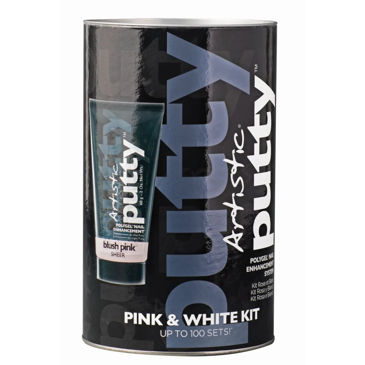 Artistic Pink & White Kit - Includes White & Pink Puttys, Shaping Liquid, Nail Prep, Bonding Gel, Sealer, Tool & Keys