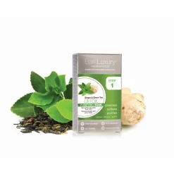 BareLuxury Detox Ginger & Green Tea 4 Pack - Case Pack of 48