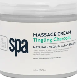 BCL SPA Massage Cream Tingling Charcoal, 16 oz.