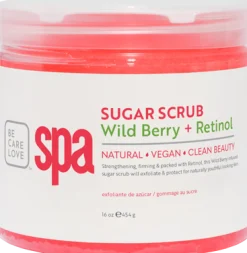 BCL SPA Sugar Scrub Wild Berry + Retinol, 16 oz.