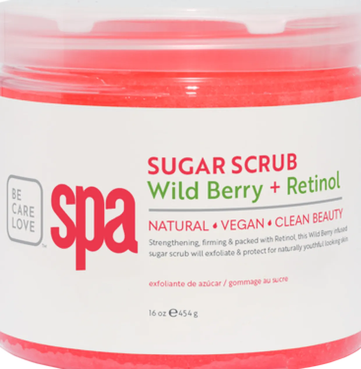 BCL SPA Sugar Scrub Wild Berry + Retinol, 16 oz.