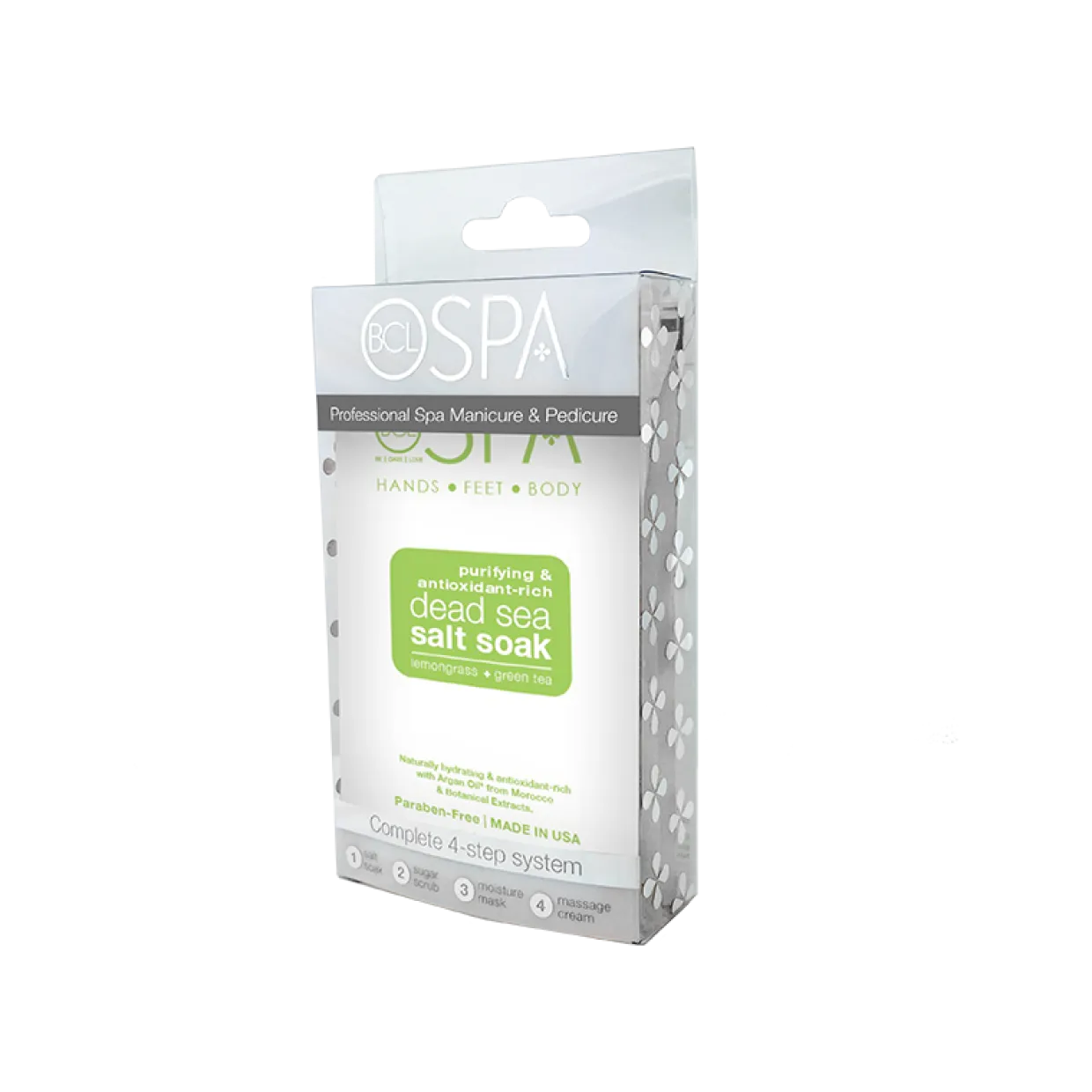 BCL Spa Lemongrass + Green Tea Complete 4-step System, Single Use Packet Box