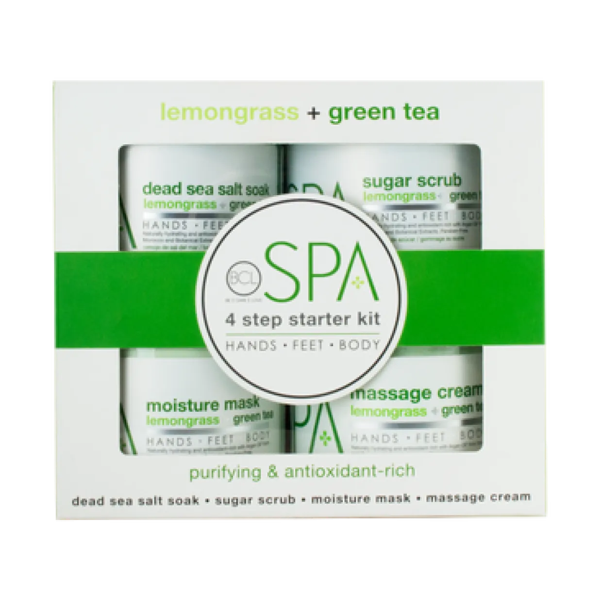 BCL SPA Lemongrass + Green Tea 4 Step Starter Kit
