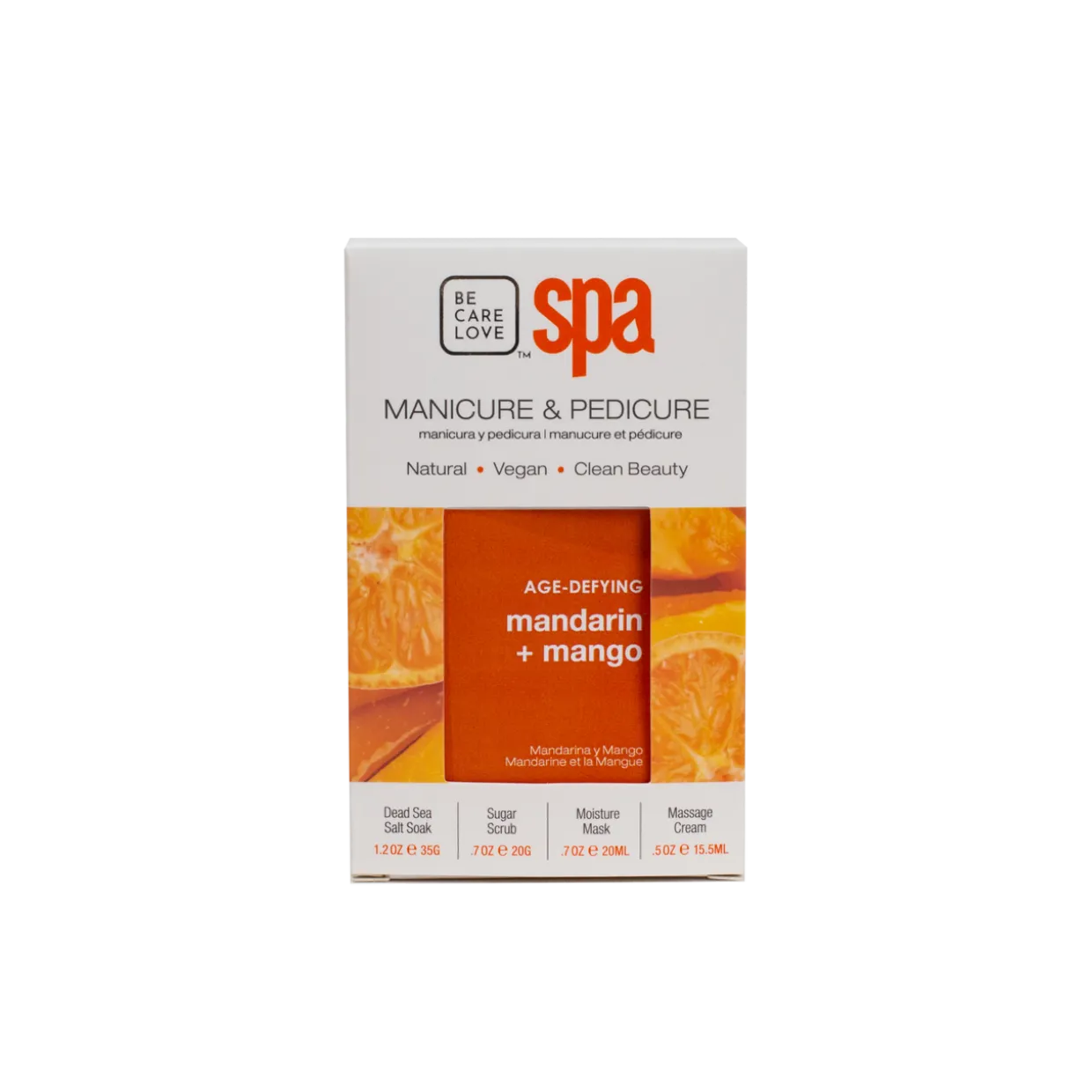 BCL Spa Mandarin + Mango Complete 4-step System, Single Use Packet Box