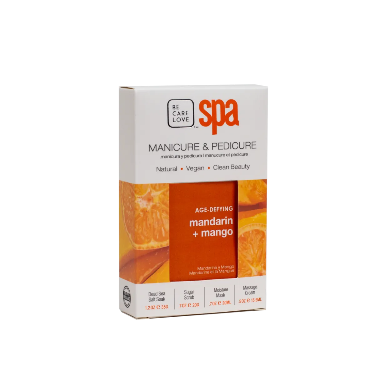 BCL Spa Mandarin + Mango Complete 4-step System, Single Use Packet Box