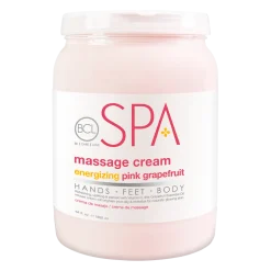 BCL SPA Massage Cream Energizing Pink Grapefruit, 64 oz.