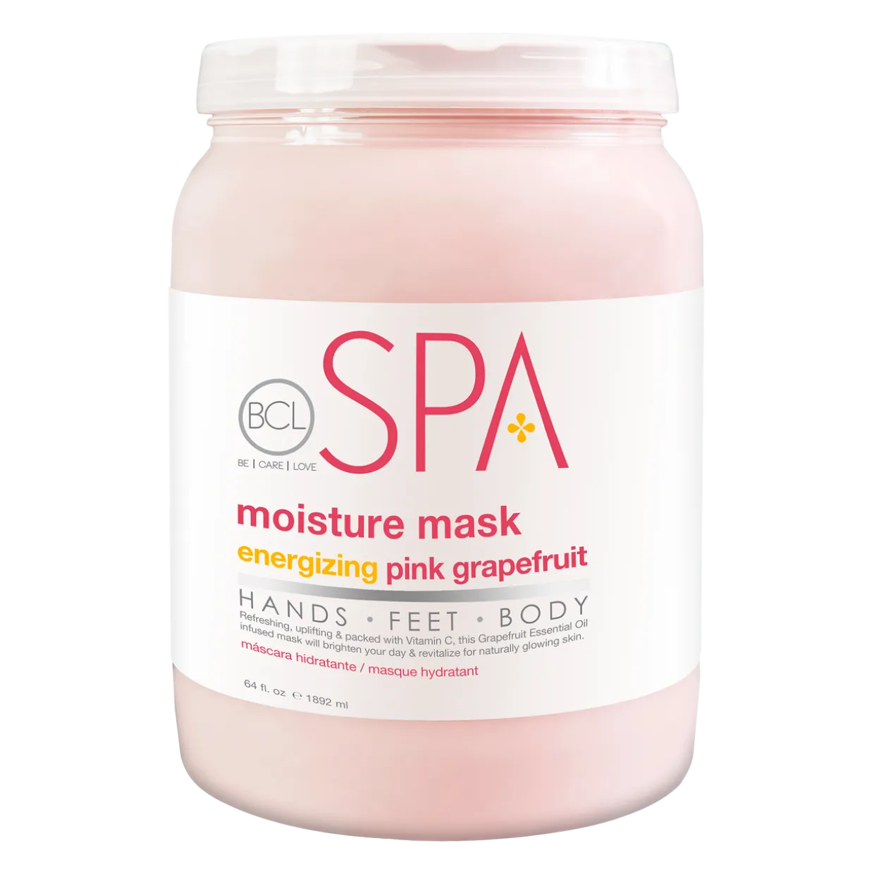 BCL SPA Moisture Mask Energizing Pink Grapefruit, 64 oz.