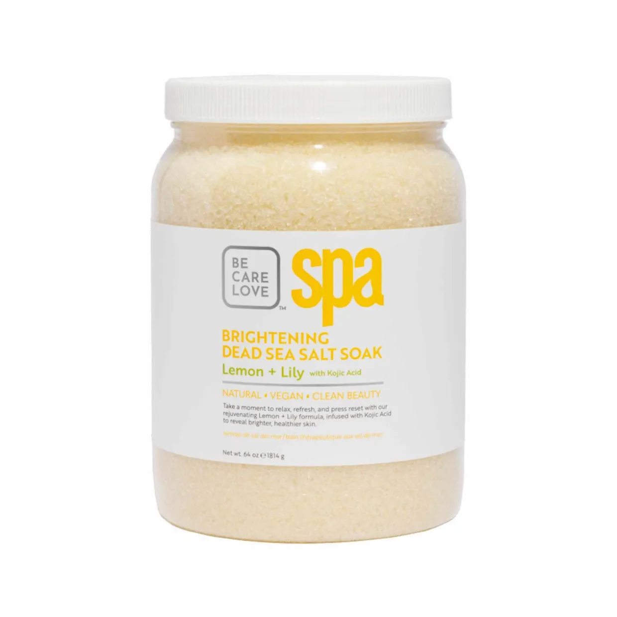 BCL Spa 64 oz. Brightening Lemon + Lily Dead Sea Salt Soak