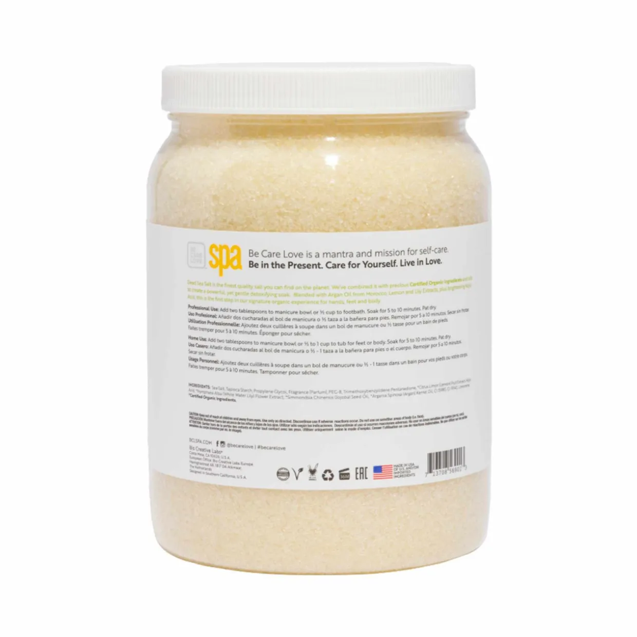 BCL Spa 64 oz. Brightening Lemon + Lily Dead Sea Salt Soak