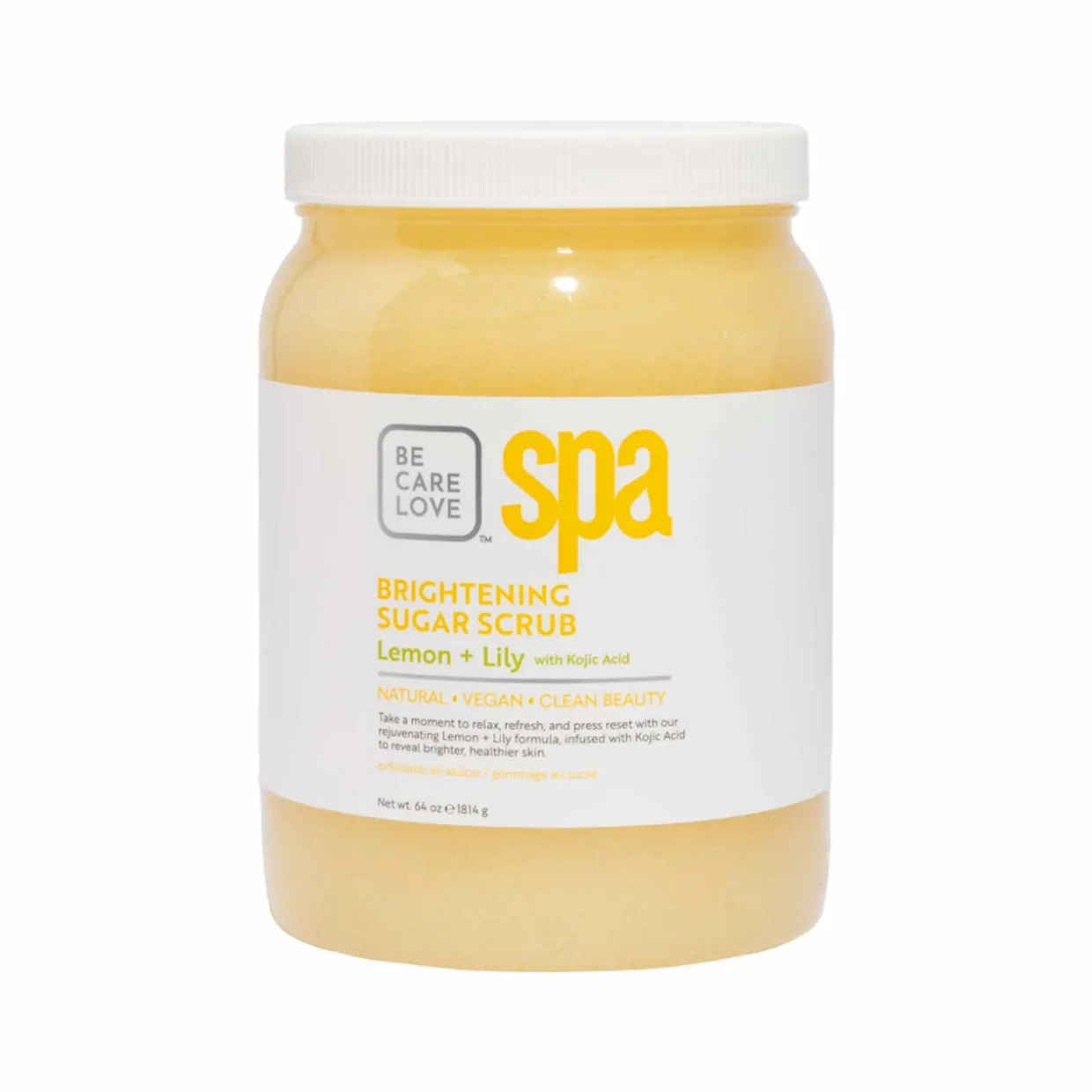 BCL Spa 64 oz. Brightening Lemon + Lily Sugar Scrub