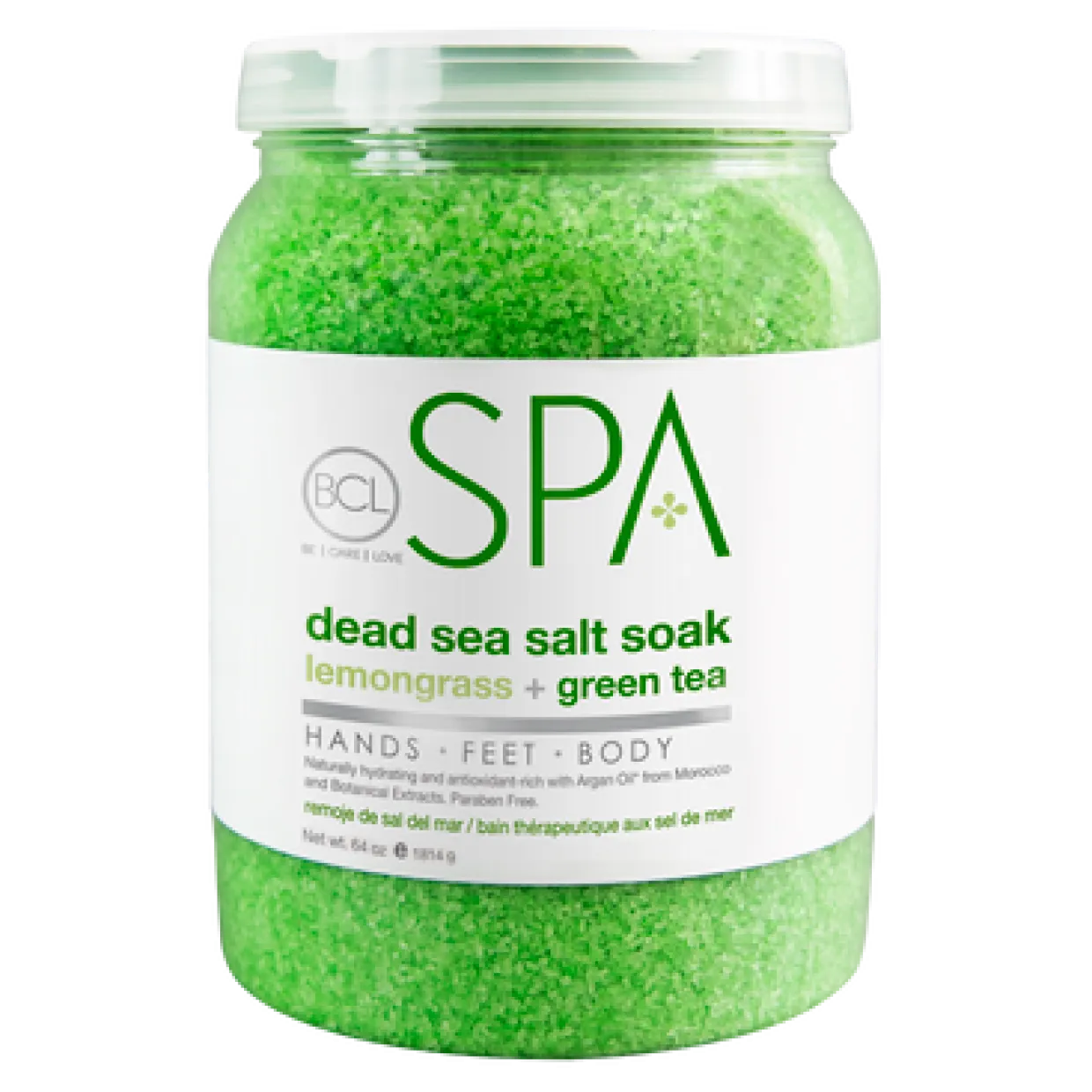 BCL SPA 64 oz. Dead Sea Salt Soak Lemongrass + Green Tea