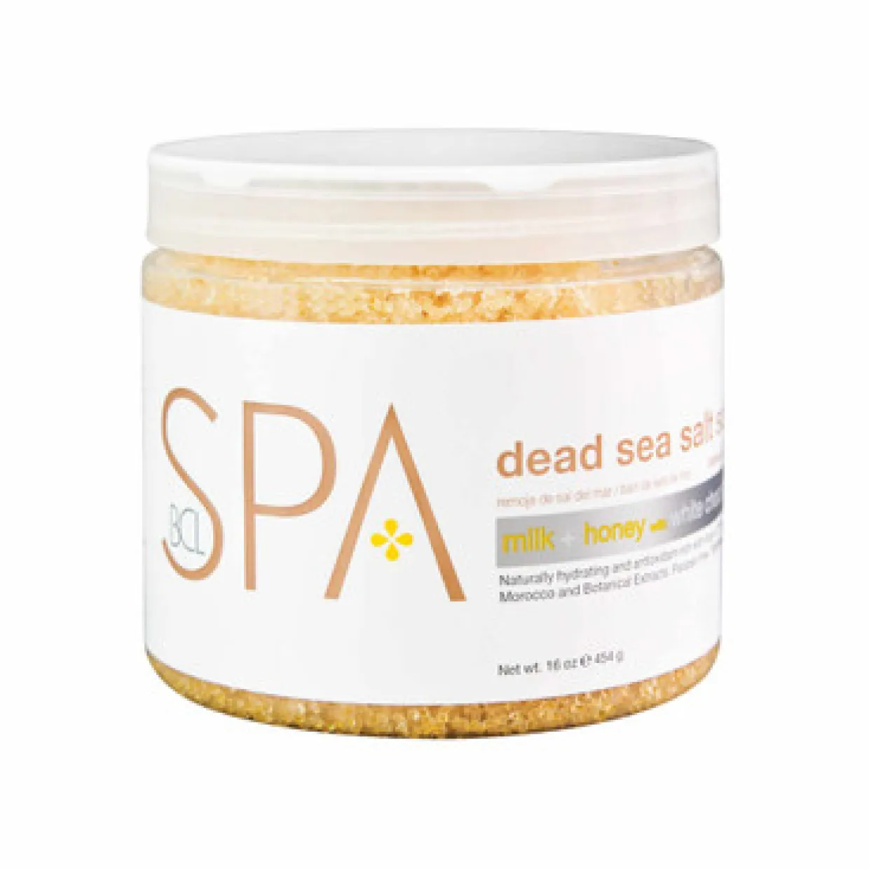 BCL SPA 16 oz. Dead Sea Salt Soak Milk + Honey w/ White Chocolate