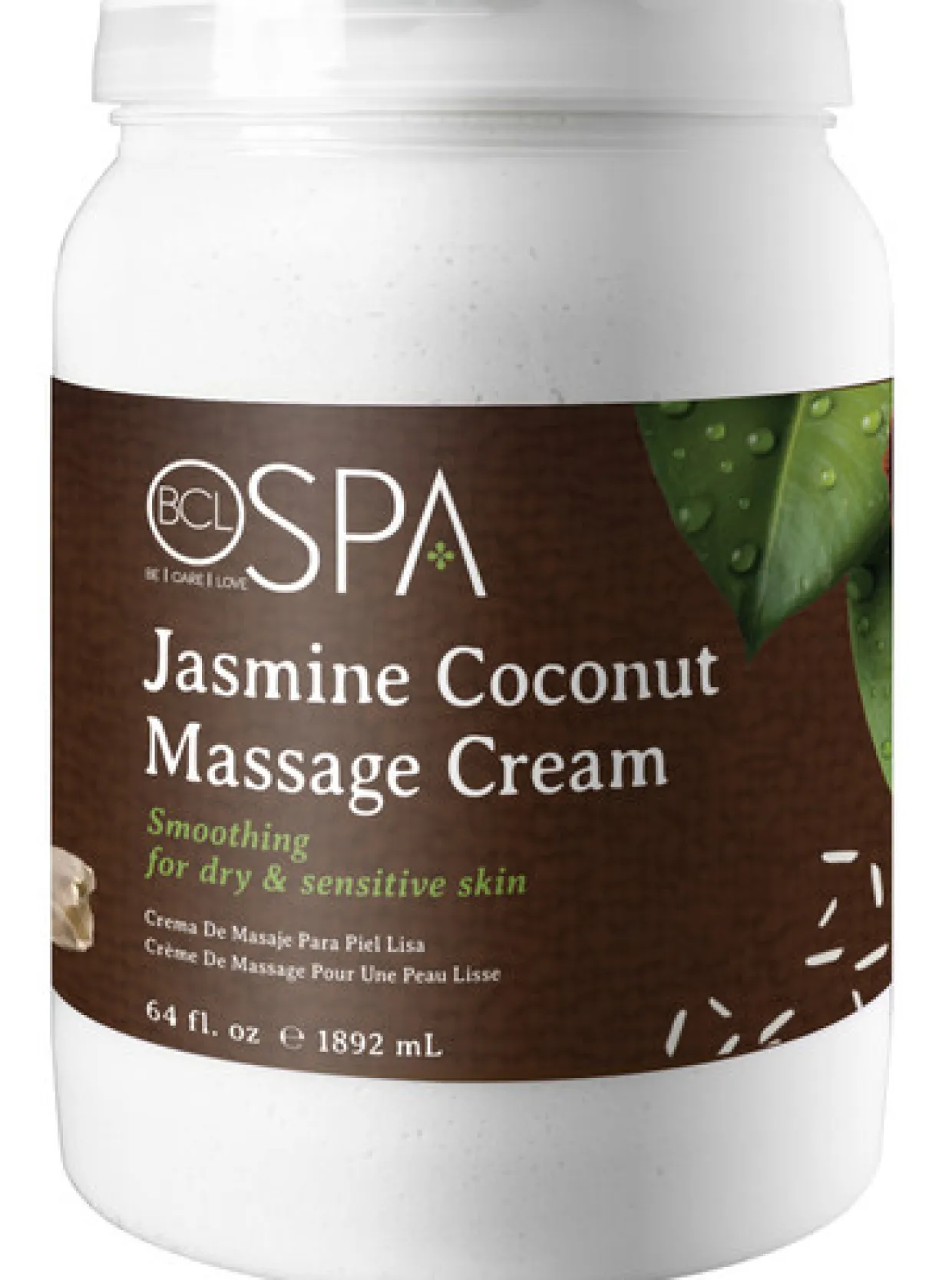 BCL Spa 64 oz. Jasmine Coconut Massage Cream