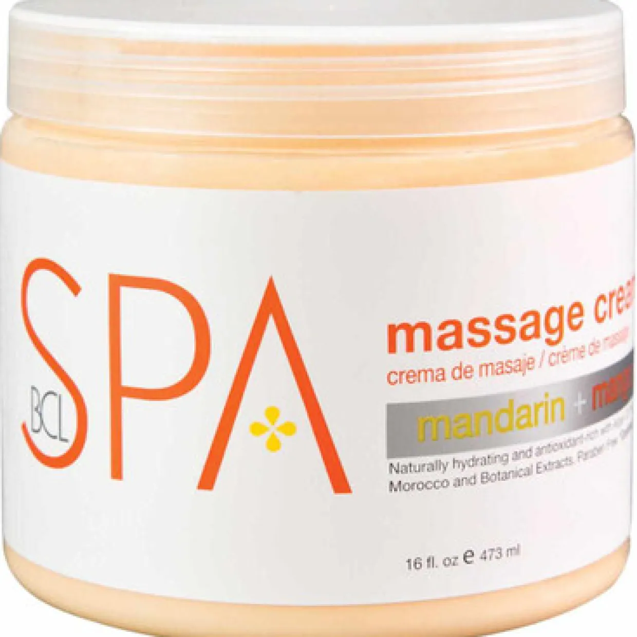 BCL SPA 16 oz. Massage Cream Mandarin + Mango