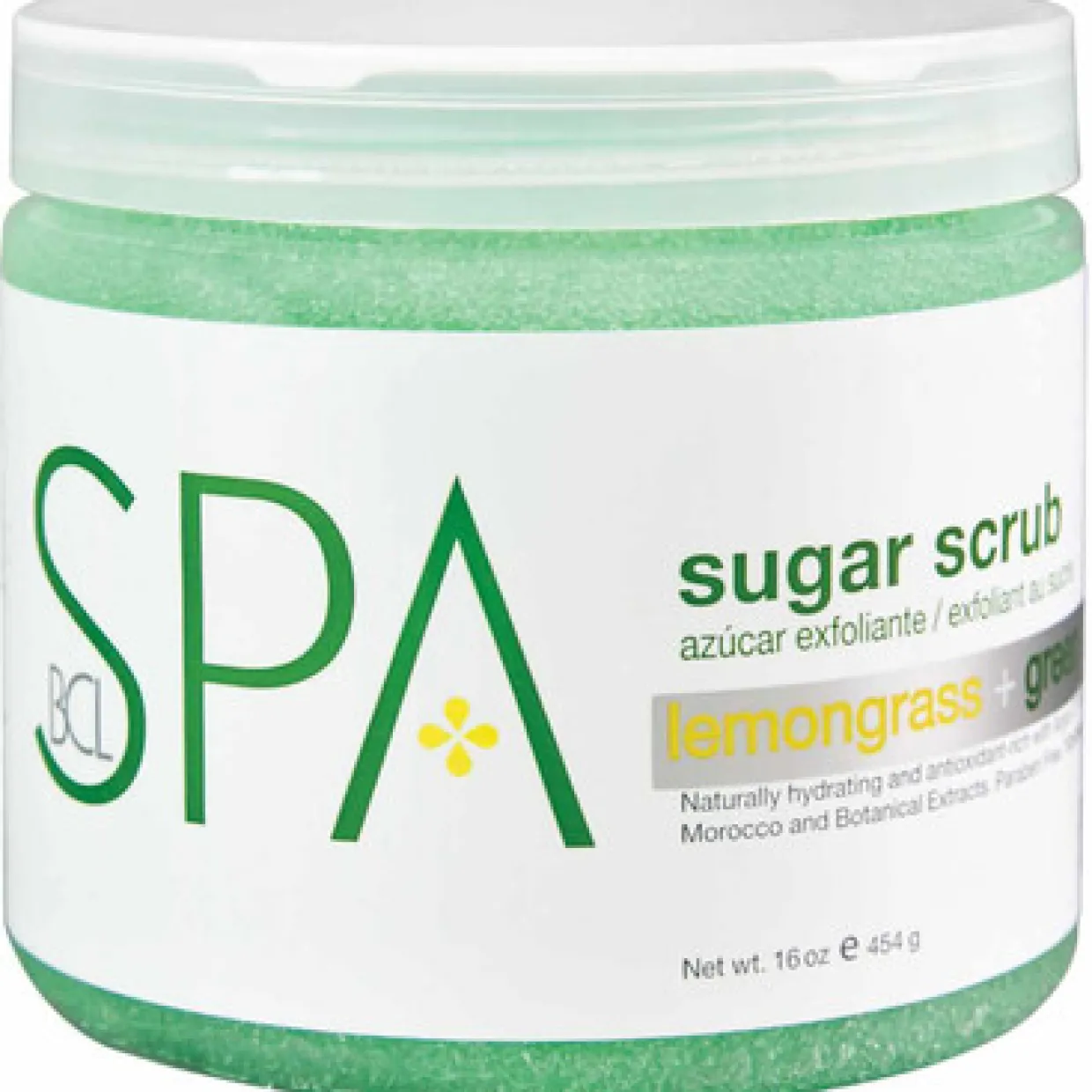 BCL SPA 16 oz. Sugar Scrub Lemongrass + Green Tea