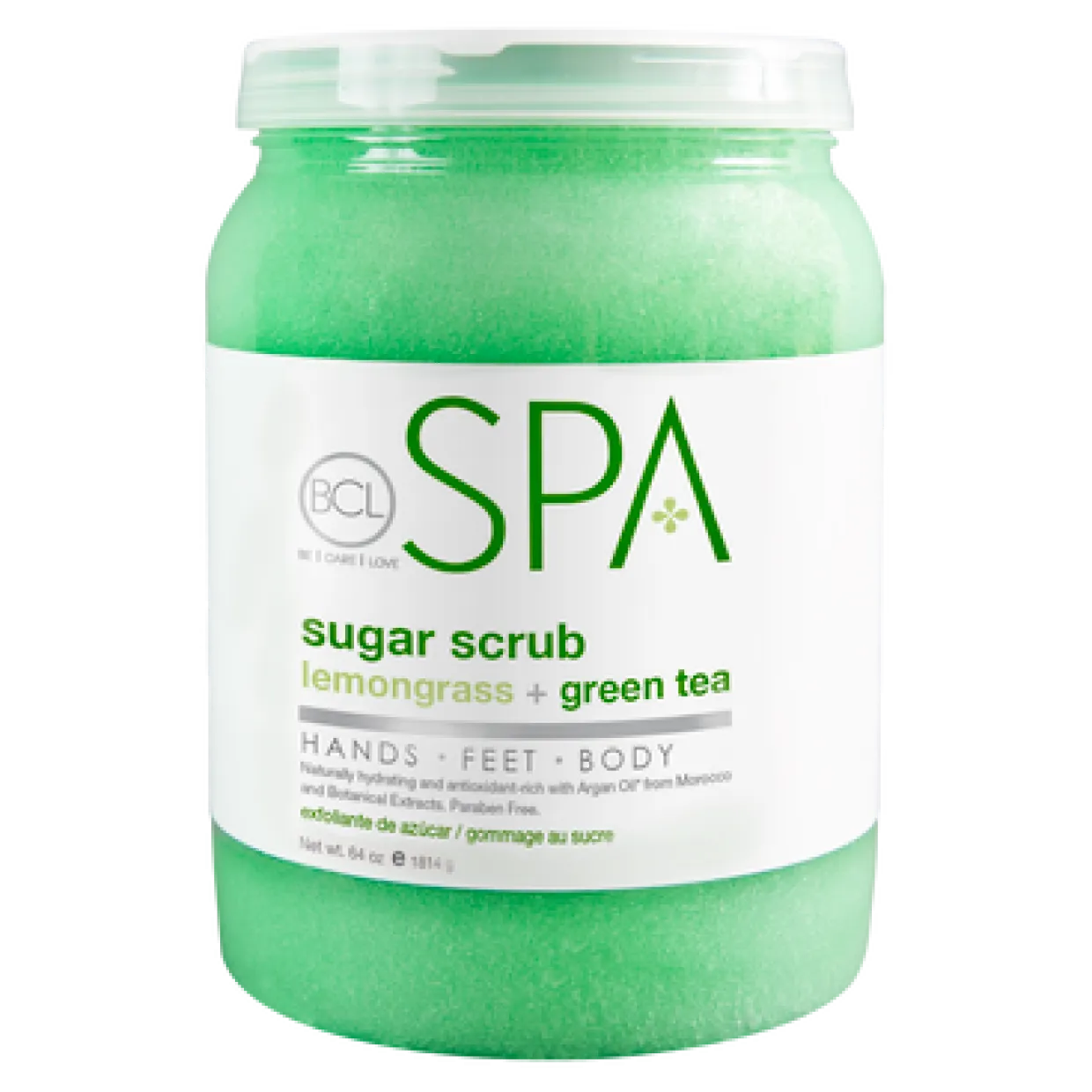 BCL SPA 64 oz. Sugar Scrub Lemongrass + Green Tea