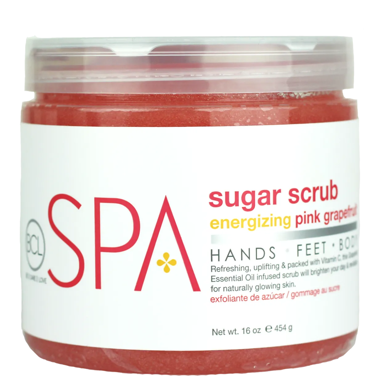 BCL SPA Sugar Scrub Energizing Pink Grapefruit, 16 oz.