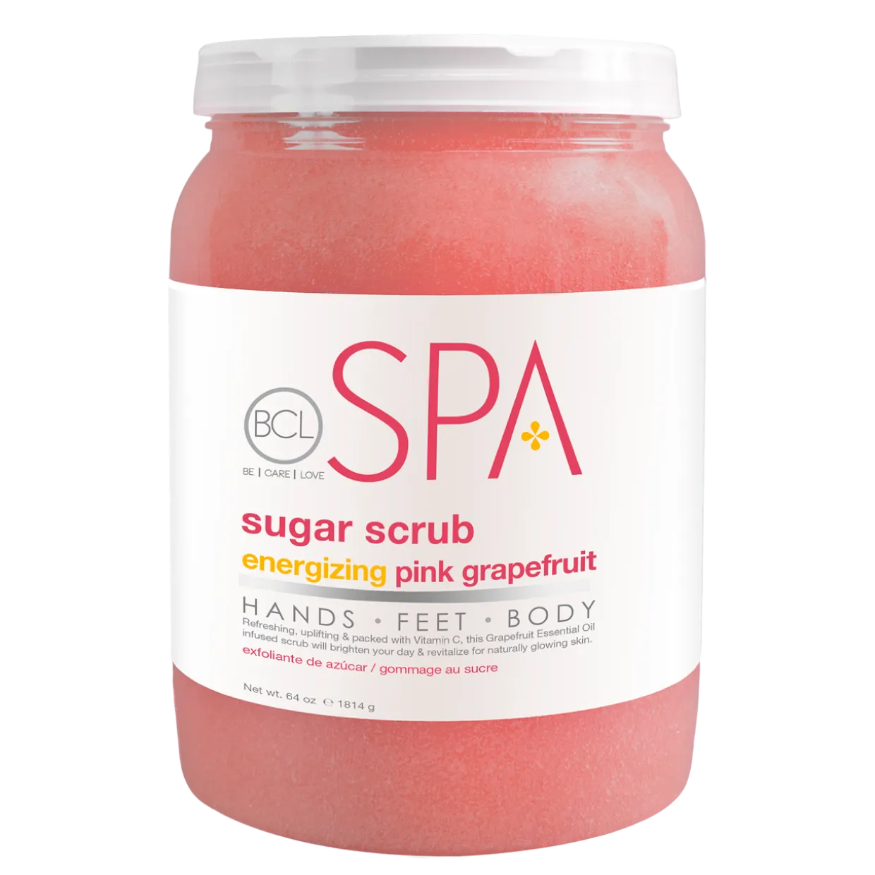 BCL SPA Sugar Scrub Energizing Pink Grapefruit, 64 oz.