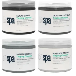 BCL SPA Tingling Charcoal 4 Step Starter Kit, 16oz.