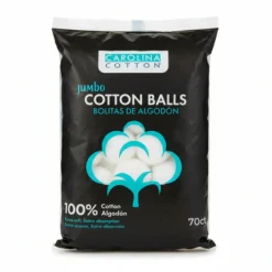 Carolina Cotton Jumbo Size Cotton Balls, 70 ct.