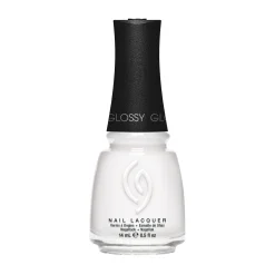 China Glaze "White On White" Nail Lacquer, 0.5 Oz - 43057