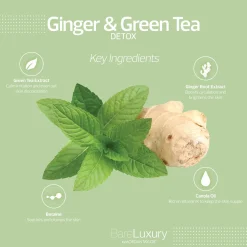 Detox Ginger & Green Tea Lotion (8 fl. oz. | 240 ml.) - BareLuxury Pump Lotion