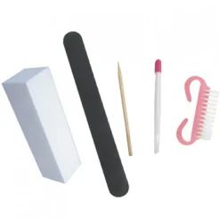 DL Pro 6 pc. Disposable Kit for Natural Nails with White Buffing Block
