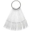 DL Pro Stiletto Nail Tips Display on a Ring - 200 ct.