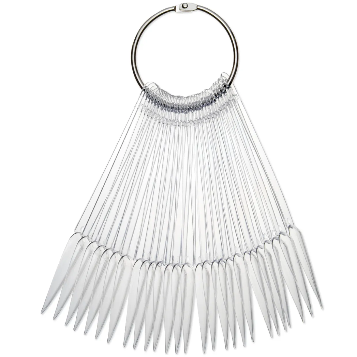 DL Pro Stiletto Nail Tips Display on a Ring - 200 ct.