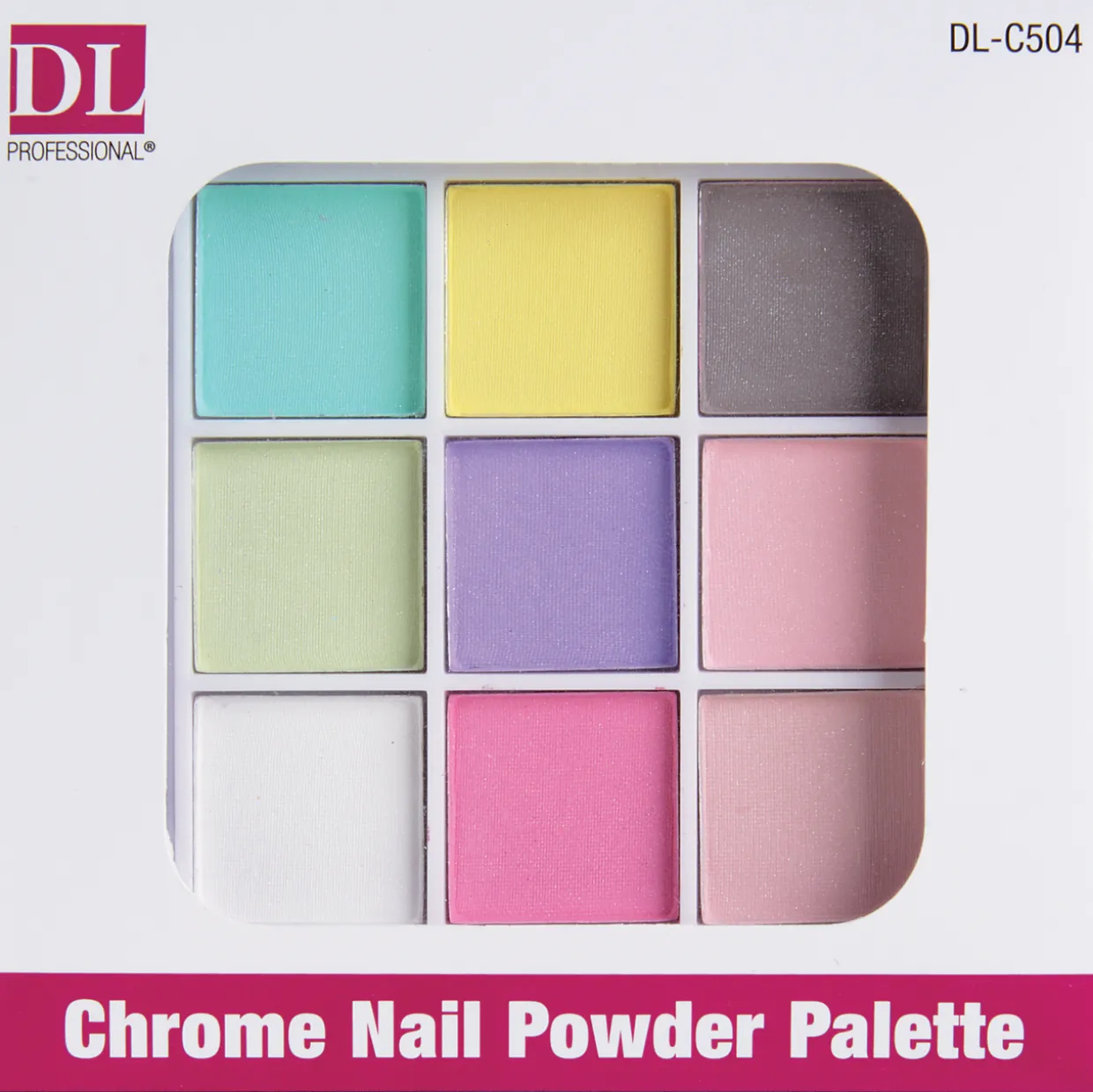 DL Pro Chrome Nail Powder Palette