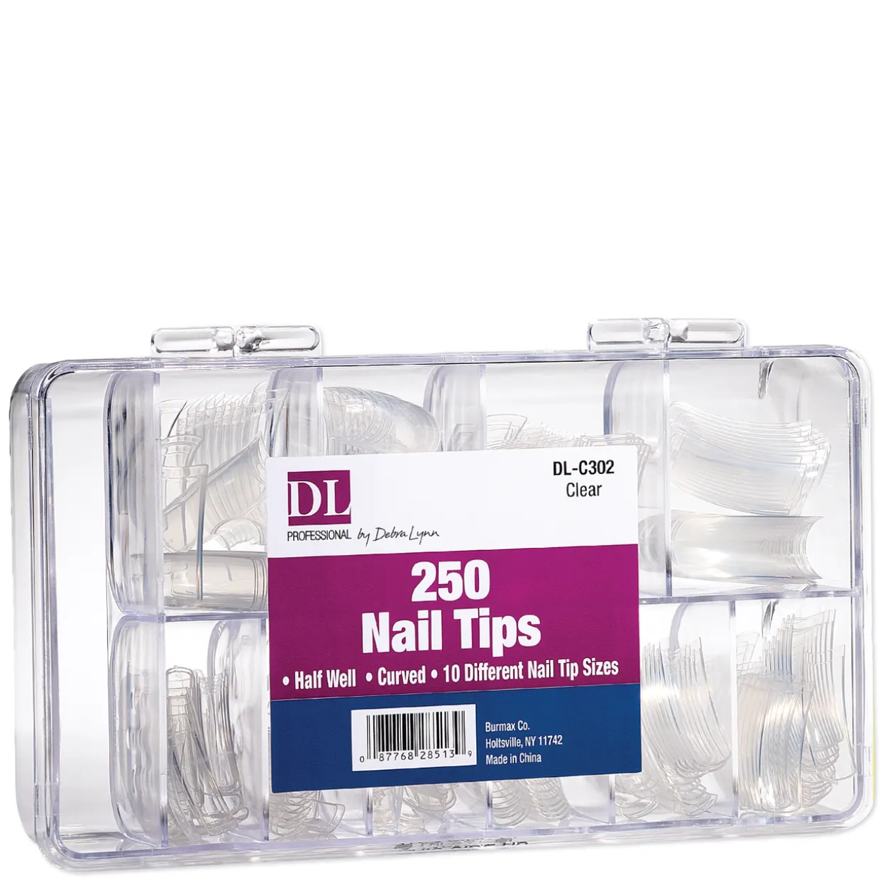 DL Pro Clear Nail Tips, 250 ct.