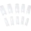 DL Pro Clear Nail Tips, V Shaped Wells, 250 ct.