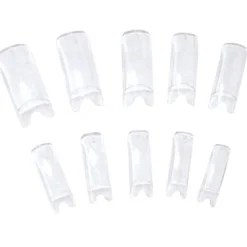 DL Pro Clear Nail Tips, V Shaped Wells, 250 ct.