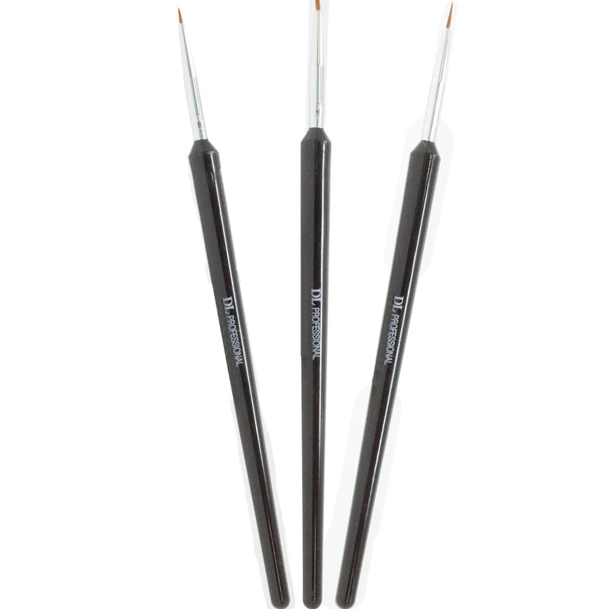 DL Pro 3 pc. Nail Art Striping Brush Set