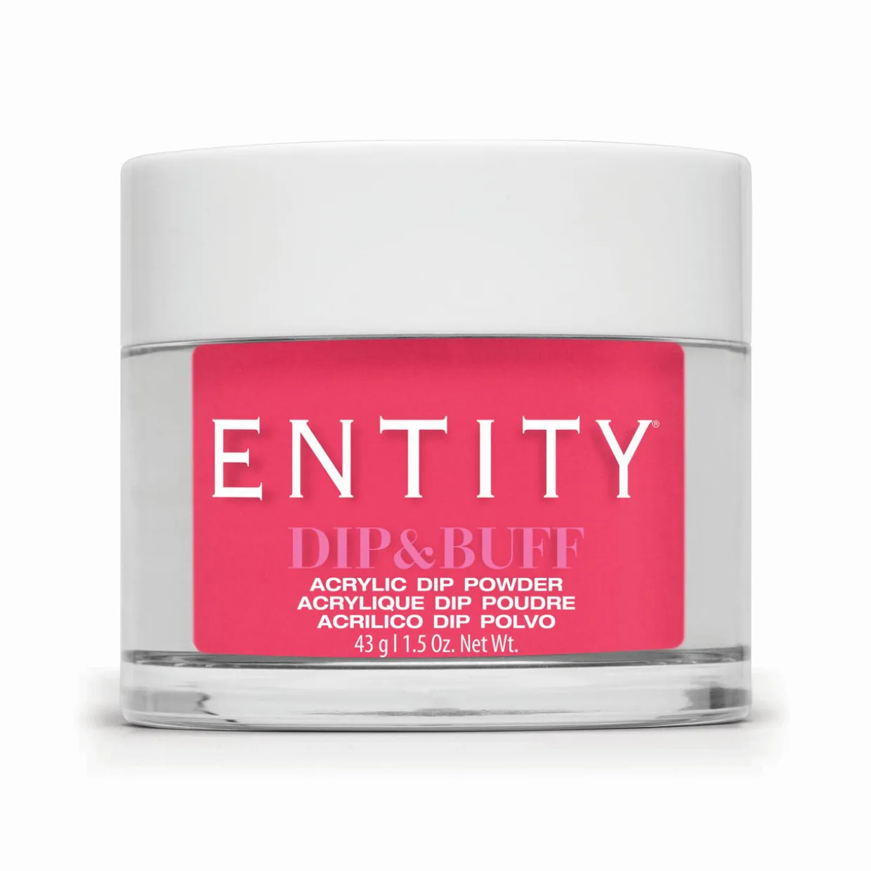 Entity Dip & Buff, "Barefoot And Beautiful", Bold Medium Pink Creme , 43 g | 1.5 Oz. - 5301774