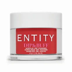 Entity Dip & Buff, "Mad For Plaid", Orange Red Creme , 43 g | 1.5 Oz. - 5301857