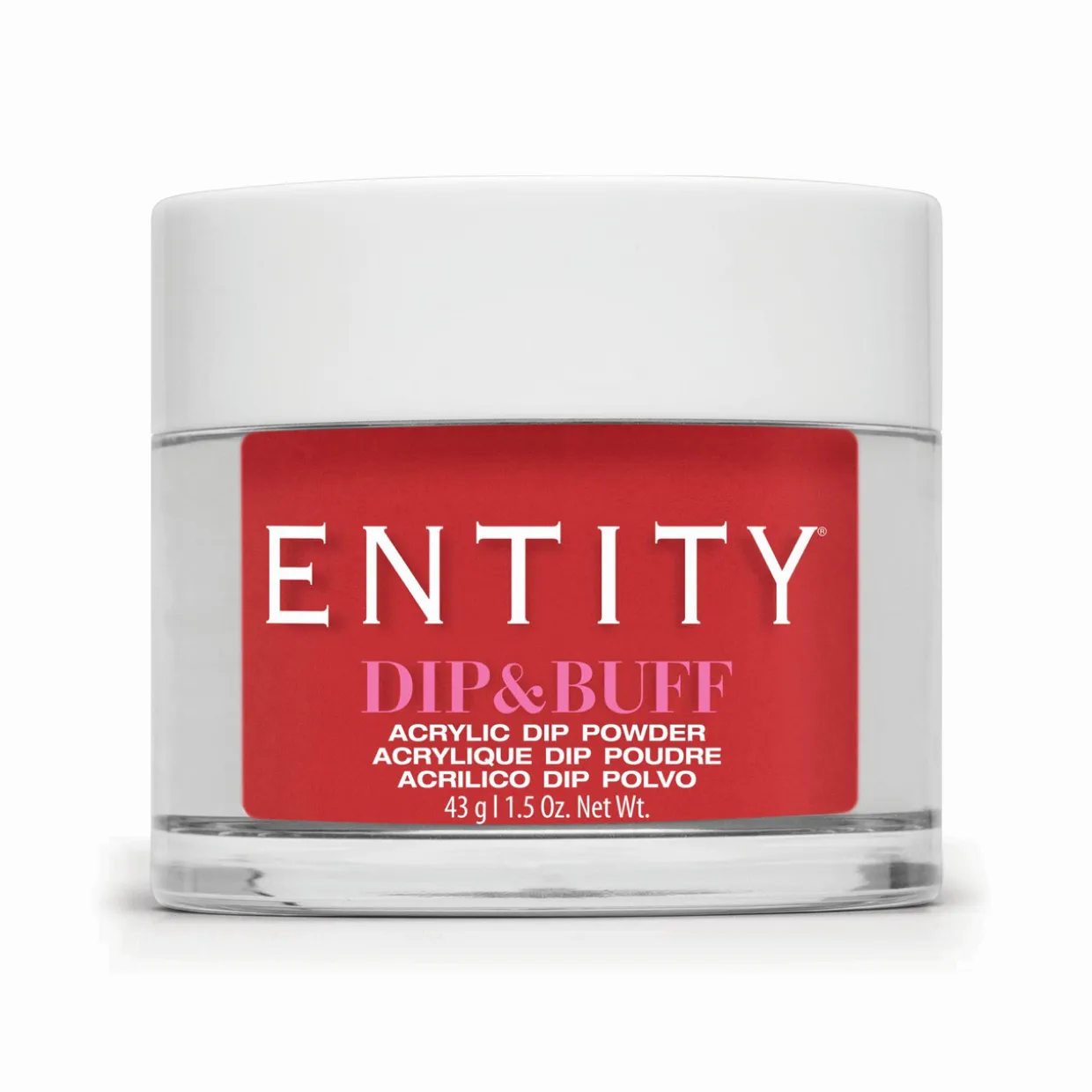Entity Dip & Buff, "Mad For Plaid", Orange Red Creme , 43 g | 1.5 Oz. - 5301857