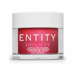 Entity Dip & Buff, "Red Rum Rouge", Bright Red Pearl , 43 g | 1.5 Oz. - 5301696