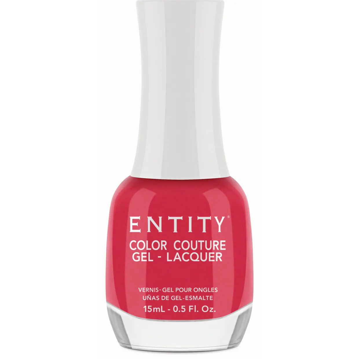 Entity Extended Wear Hybrid Gel-Lacquer "Plush Pout" - Hot Pink Red Creme