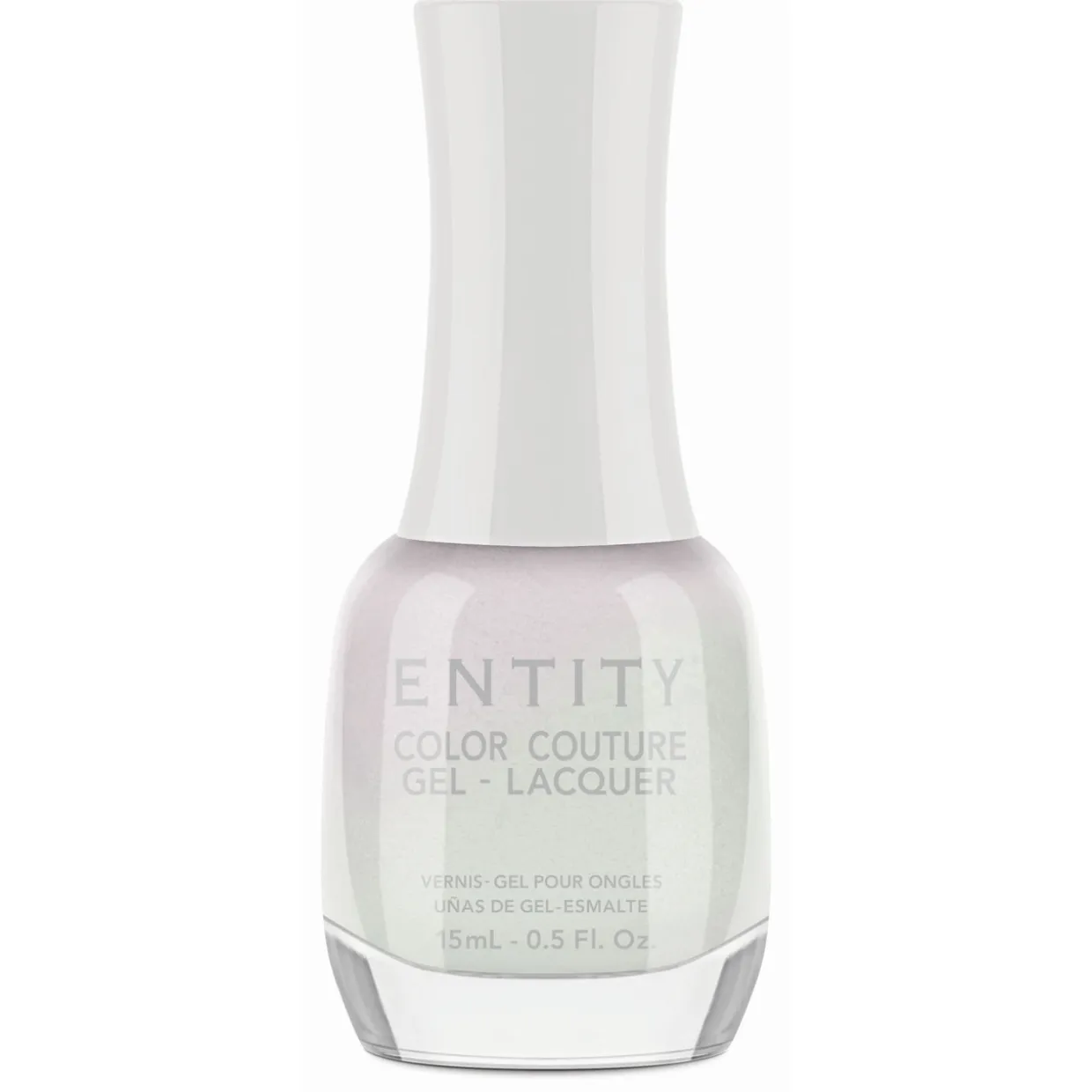 Entity Extended Wear Hybrid Gel-Lacquer "Graphic And Girlish White" - Iridescent Shimmer