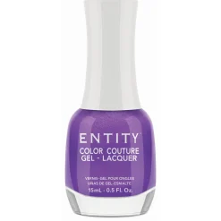Entity Extended Wear Hybrid Gel-Lacquer "Elegant Edge" - Dark Purple Shimmer