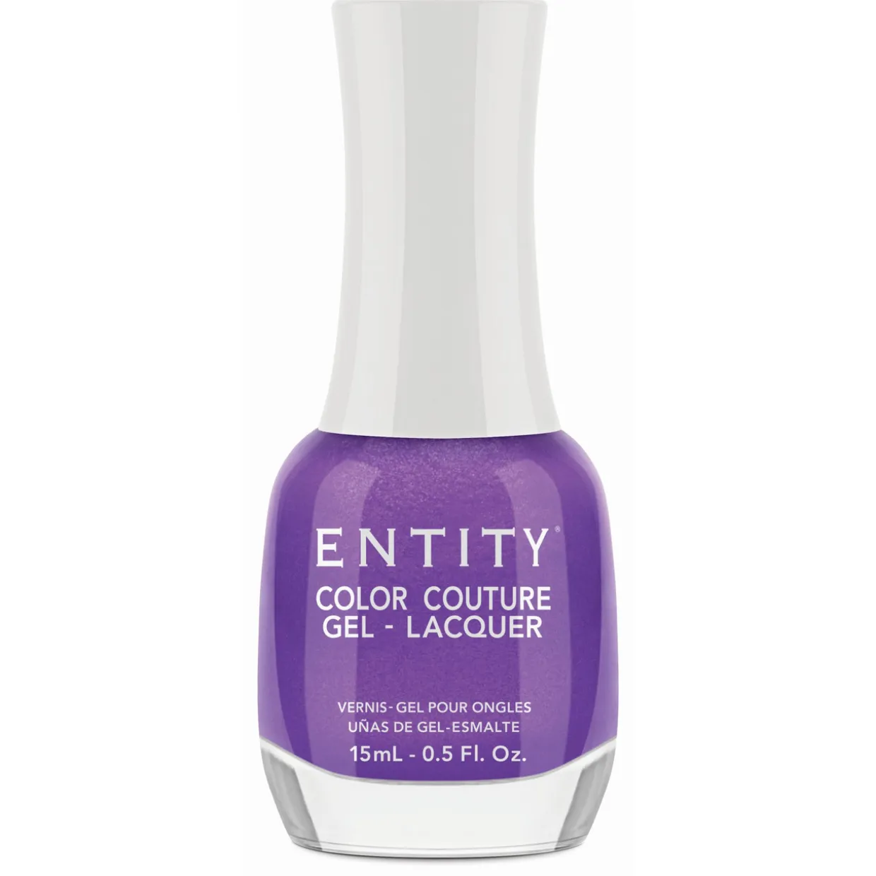 Entity Extended Wear Hybrid Gel-Lacquer "Elegant Edge" - Dark Purple Shimmer