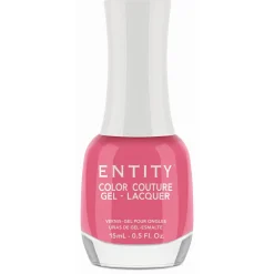 Entity Extended Wear Hybrid Gel-Lacquer "Pretty Precious Peonies" - Bright Medium Pink Creme